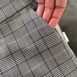 Men's H&M Gray Plaid Slim Fit (Trousers) Pants